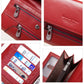 Long Cowhide Multiple Card Slots Coin Pocket RFID Anti-magnetic Women’s Handbag - Long Cowhide Handbag for Lady