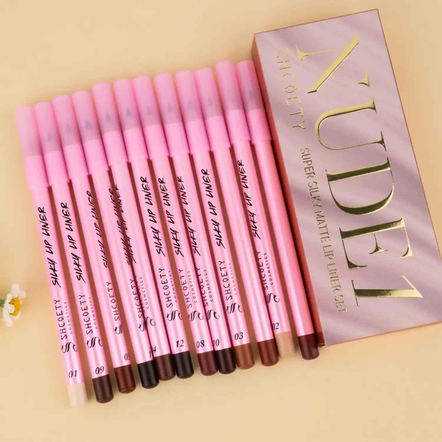 Durable Lip Liner Set for Universal Skin Tones Perfect Color Matte Lipstick