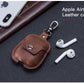 Compatible Covers Leather Keychain Portable Headset - Keychains Get Stylish with Crazy Horse Leather Headset