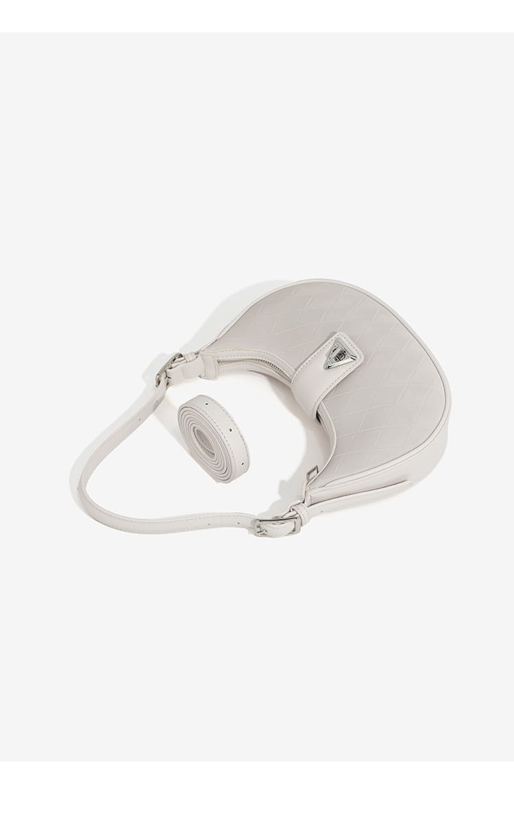 Pink Black Milky White Soft PU Saddle Shoulder Messenger Bag