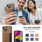 Magnetic Phone Case Solid Color Fine Hole Card Holder Protective Cover