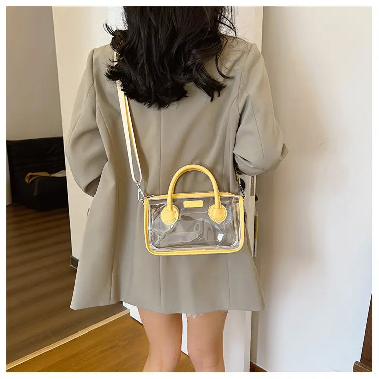 Liten plastreisekoffer Skulderveske for kvinner barn håndbagasje 23cm