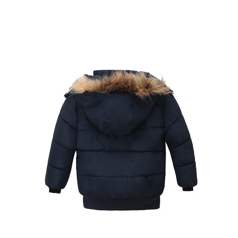 New Children’s Cotton Padded Clothes Thickened Hooded Coat