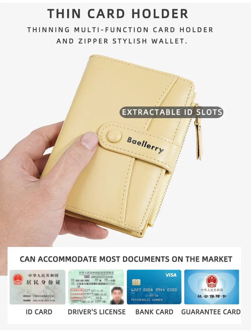 Vargusvastase RFID-blokeerimise ja kerge disainiga veekindel polüester-rahakott