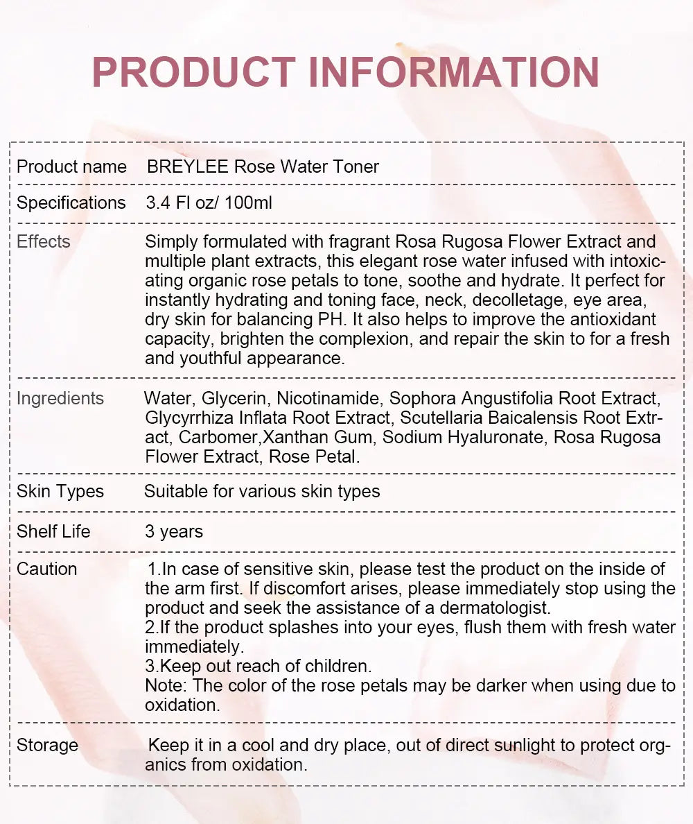 Lyelerose Rose Petal Water 100ml