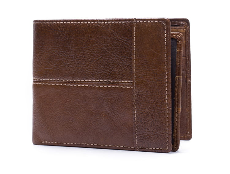 Leather Cowhide Money Wallet with Hidden Compartments for United States or CHF