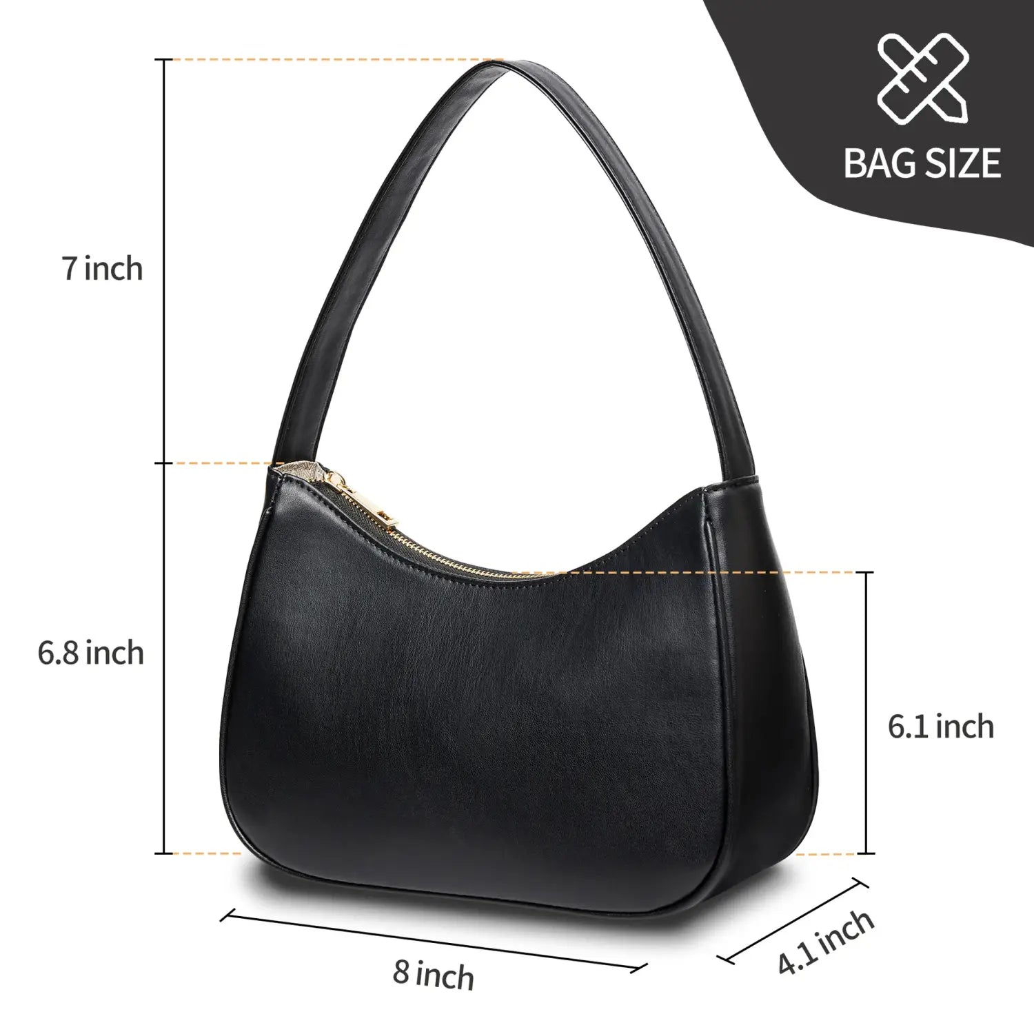 Adjustable PU Leather Crossbody Bag in Multiple Colors for Daily