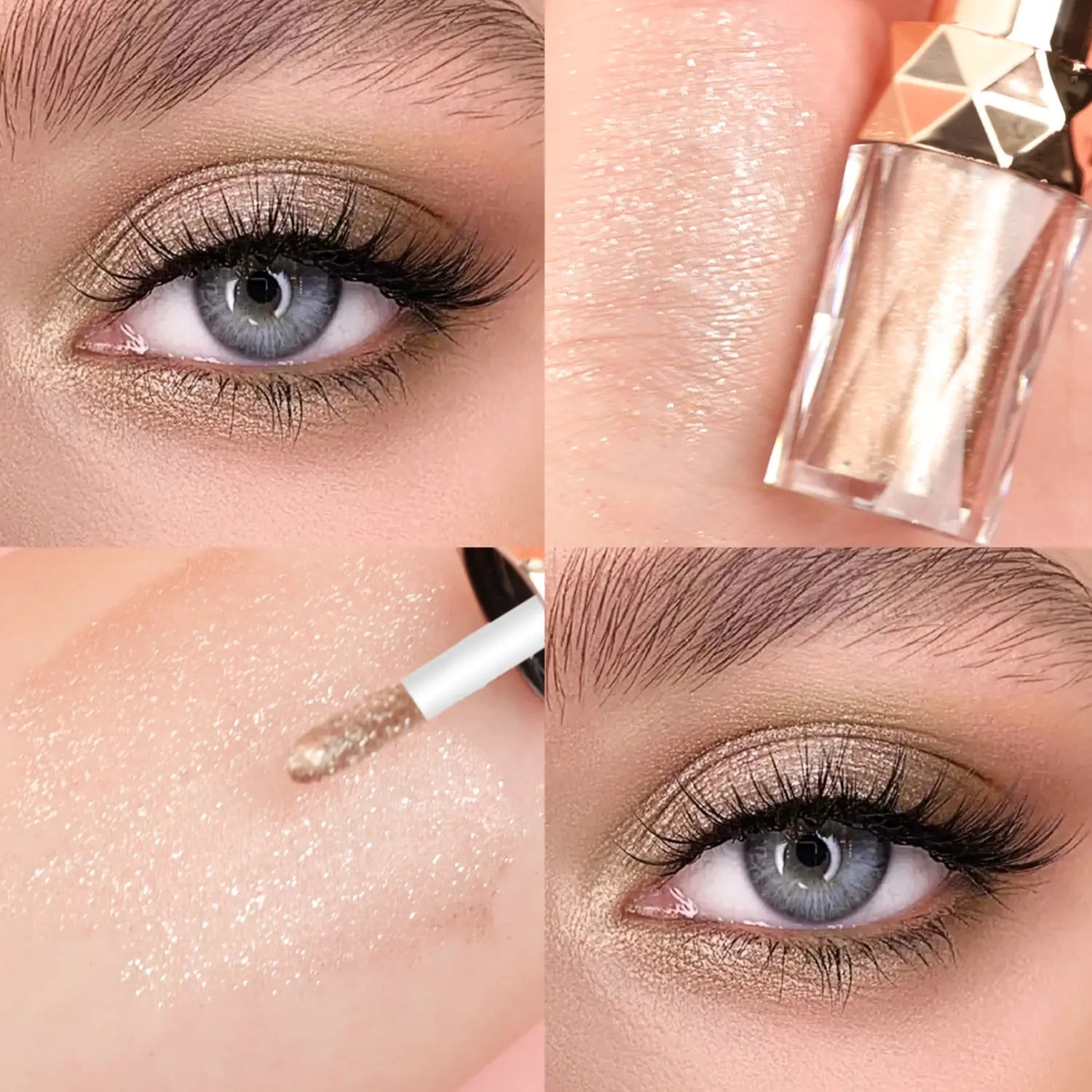 Diamond Pearl Liquid Eye Shadow with Multiple Color Options