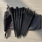 13 PCs Purpleflower Holly Leaf Makeup Brushes Suit Soft Hair