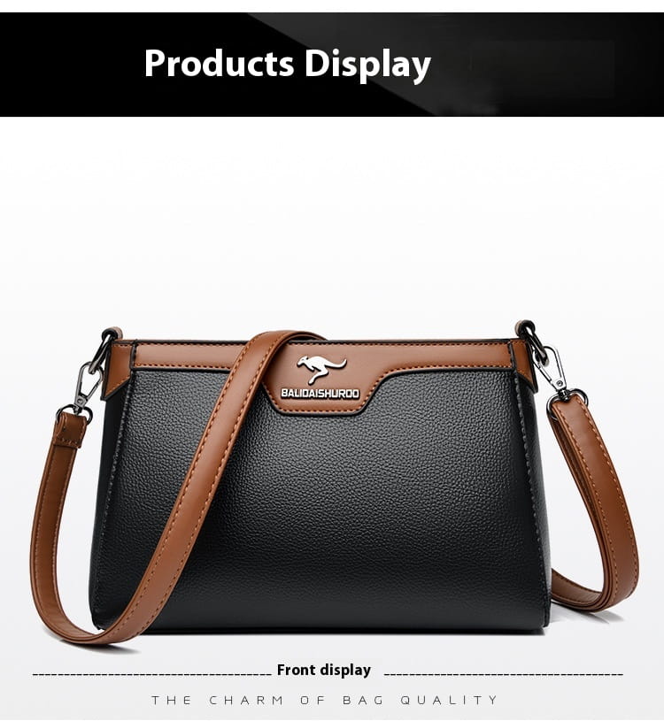 Organisateur de valise de voyage en cuir PU avec plusieurs poches à fermeture éclair