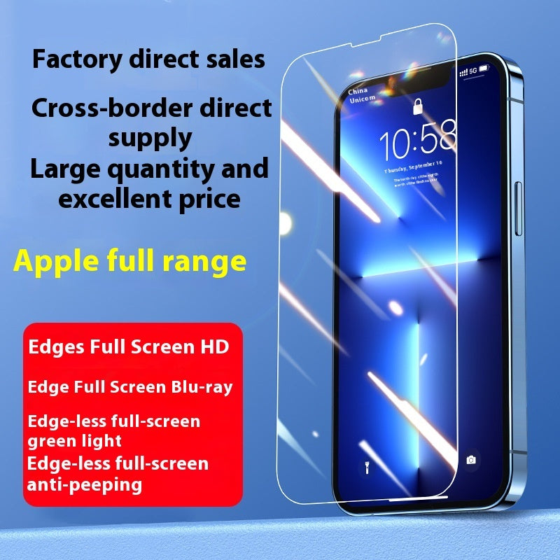 HD Anti-Peep herdet glassfilm 14 Pro315Pro Blue Light Mobiltelefon Skjermbeskyttelse Gjelder