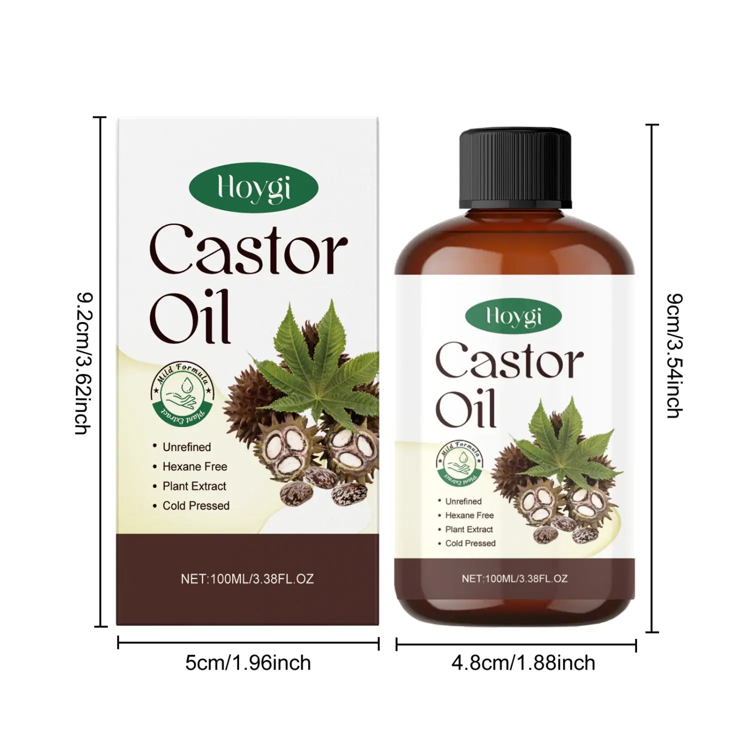 Organic Castor Oil for Moisturizing Eyebrow Hair and Body Care