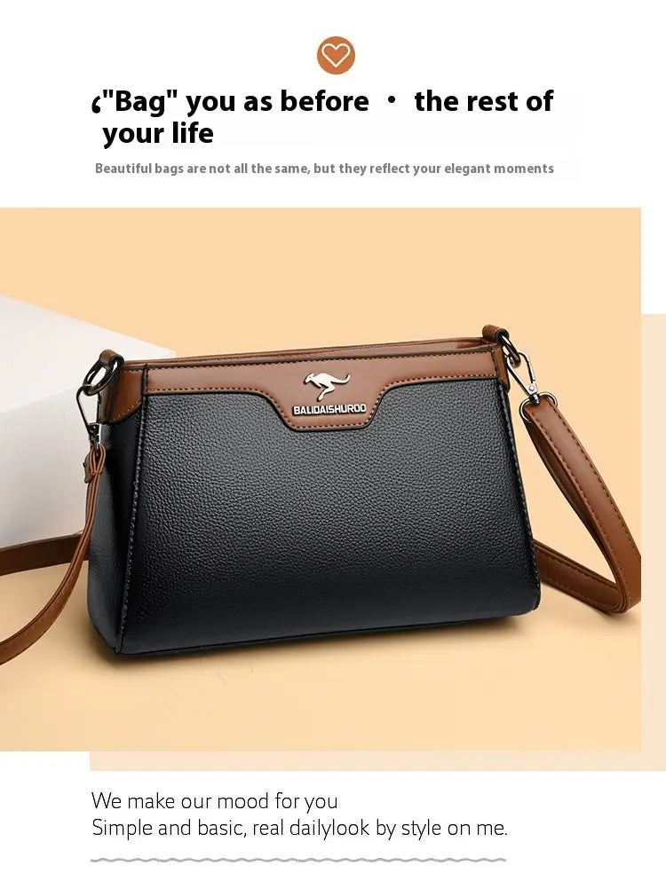 Organisateur de valise de voyage en cuir PU avec plusieurs poches à fermeture éclair