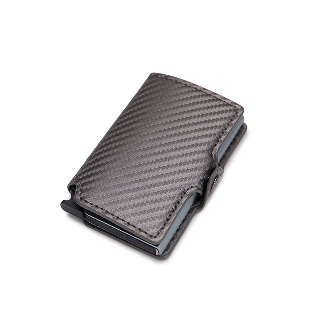 Double Box Metal Automatic Card Bag Wallet Aluminum Alloy - Aluminum Alloy Awesomeness in a Mini Wallet