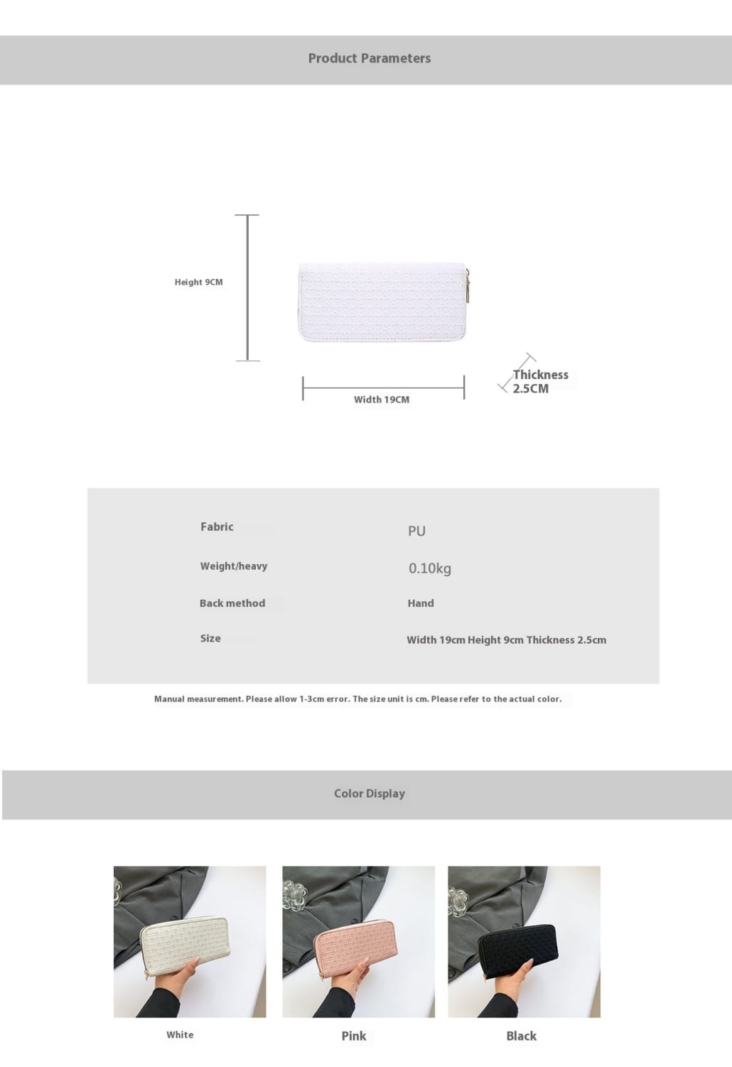 Urban nejlon kereszttest táska belső cipzárral és szendvics zsebével