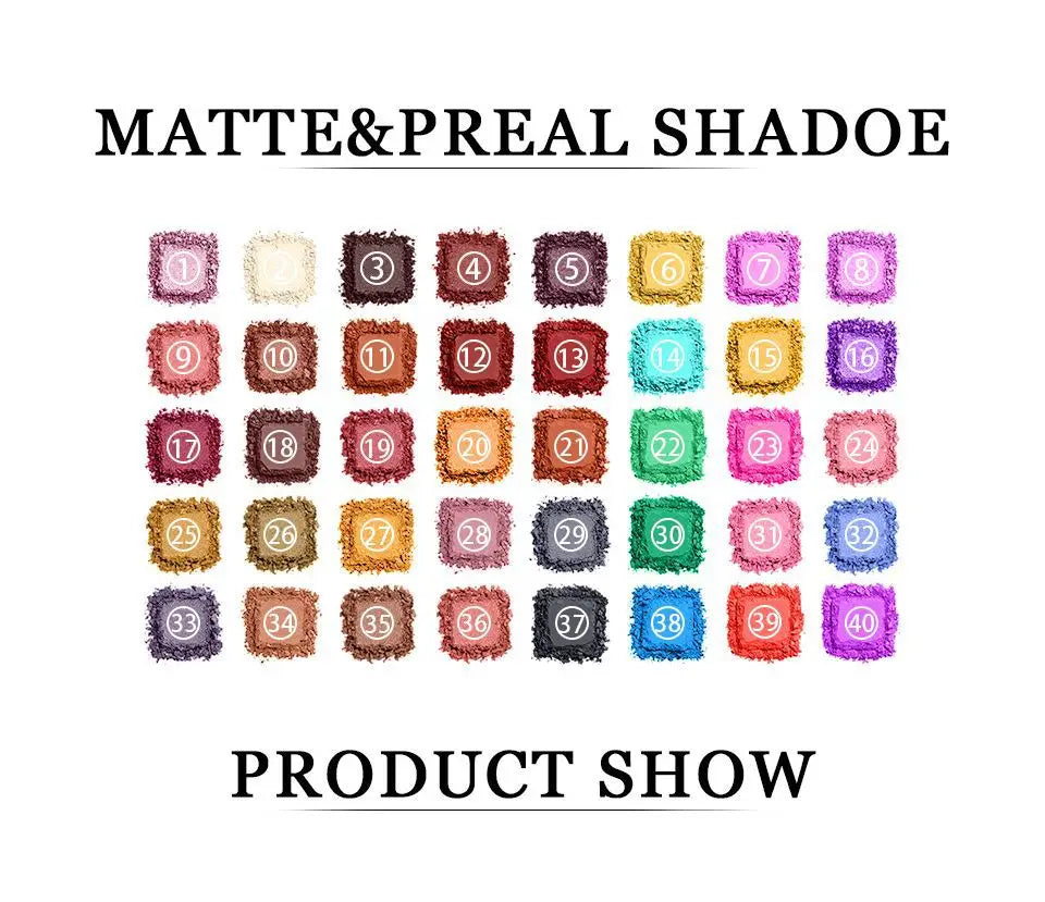 Paletă de ochi multicolori pentru ochi impermeabili machiaj de lungă durată pentru toate tonurile pielii