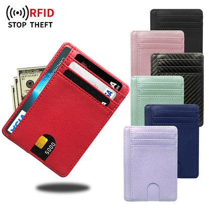 Multiple Card Slots Portable Pu Leather Credit Card Bag Card Holder - Card Holder That Holds More Than Just Your Secrets