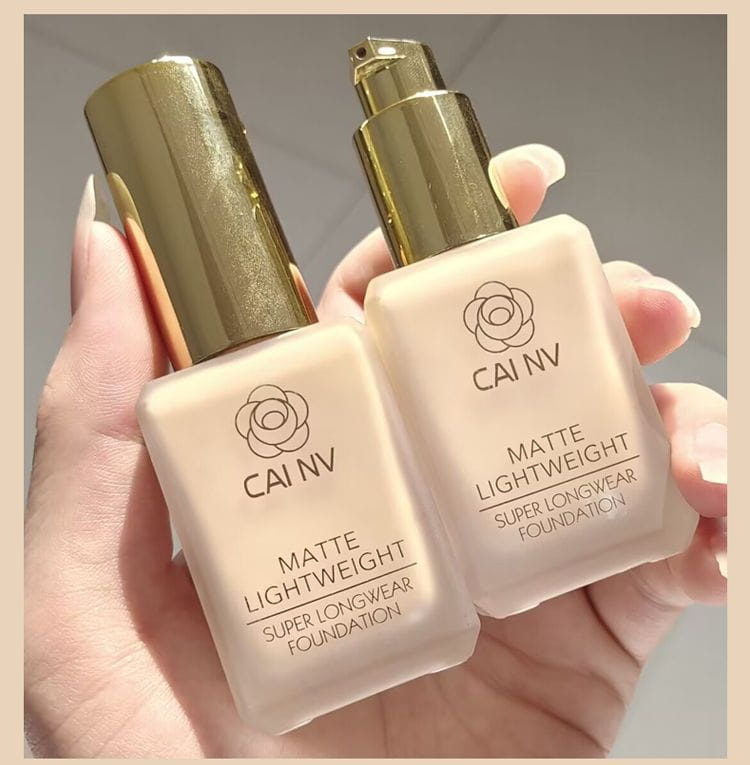 Long Lasting Liquid Foundation for Mixed Skin Natural Coverage Cream Formula