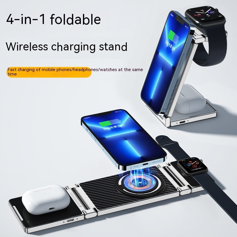 Multifunctional Folding Magnetic Wireless Charging Four-in-one - Charge Your Devices Faster Than a Coffee Fix