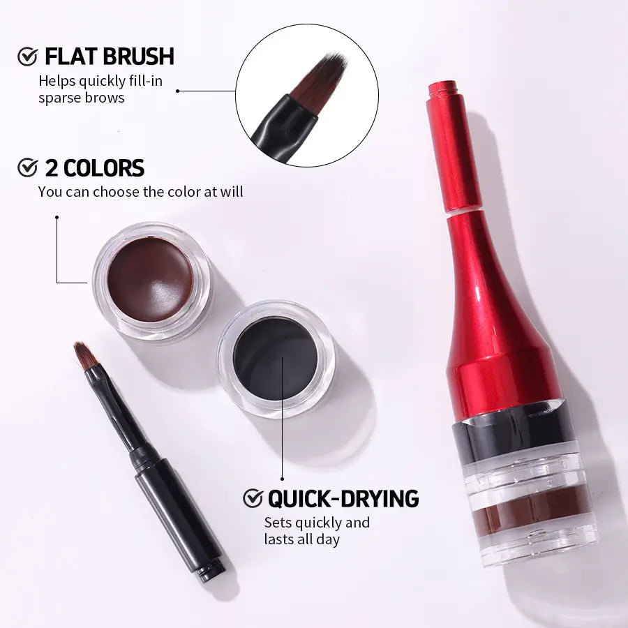 Eyeliner Eyebrow Pencil 2g Waterproof Long Lasting Brown Black Liquid Makeup