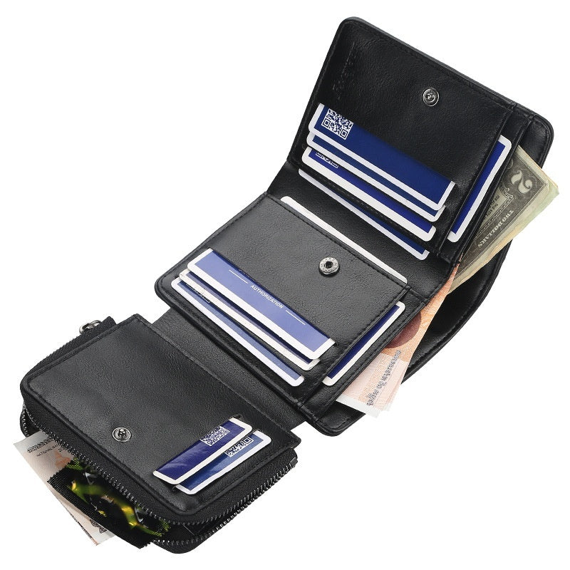 Men’s Wallet Short Business Multi Card Slots Wallet - Men’s Wallet for Grown-Ups with Serious Card Space