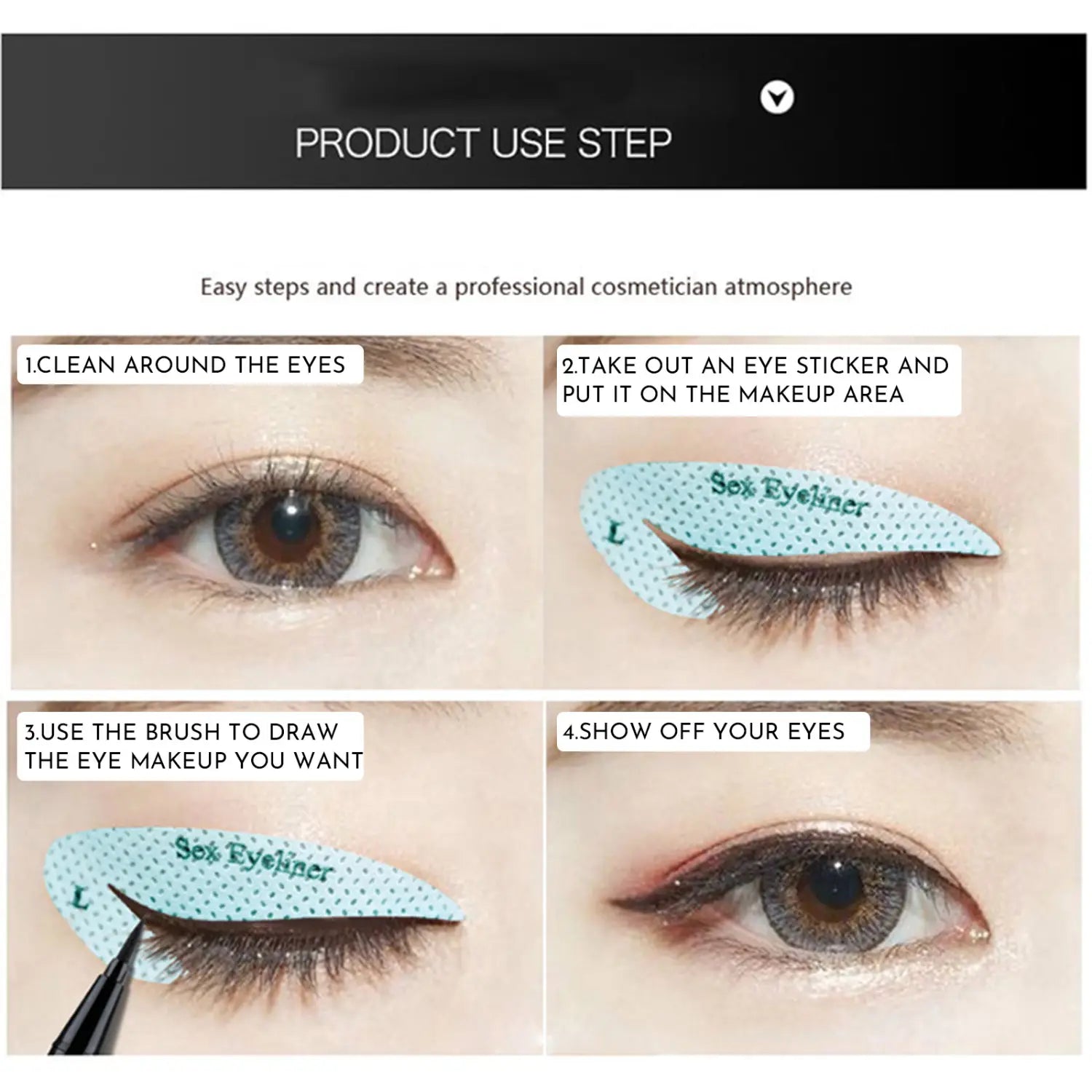 Eye Makeup and Eyeliner Stencils for Flawless Look Precise Application