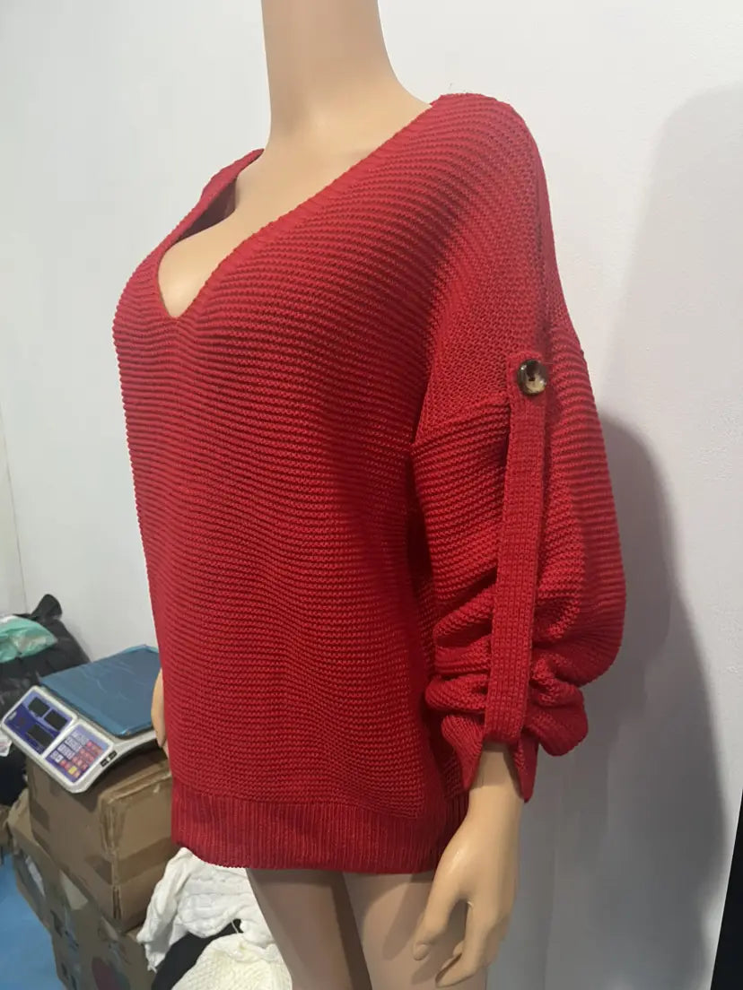 Hädas akrüül pulloveri kampsun lahtise kellukese varruka Crewneck Women’s Top