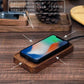 Creative Black Walnut 15W Wireless Fast Charge Wooden Tray Wireless Charger - Charge Like a Pro with the Creative