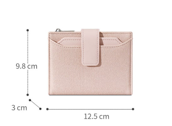 Portefeuille en polyester brun avec motif en pierre pour une utilisation et un stockage quotidiens