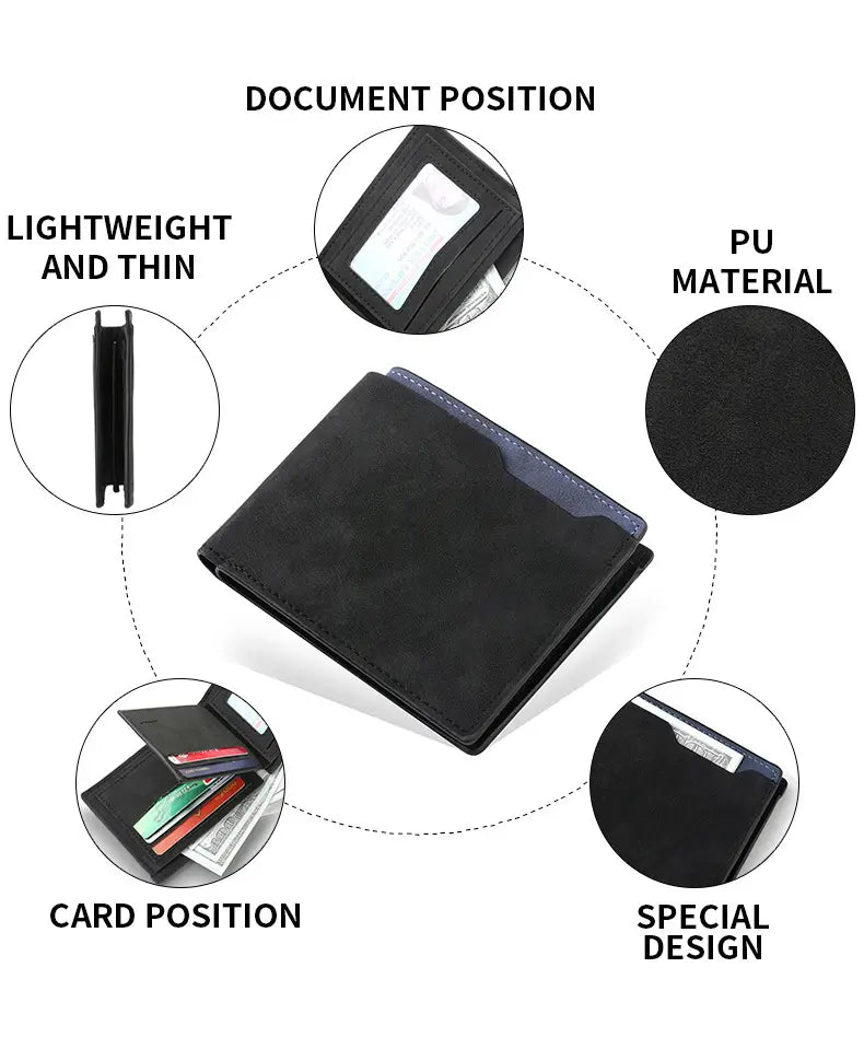 7-Pack Ultra-Light Polyester Wallet Linings in Black and Brown