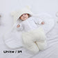 Winter Baby Sleeping Bag Bear Nap Printed Sleeping Bag Suitable For Babies Aged 0-10 Months Soft Nap Mat With Removable