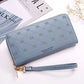 Long Crown Embroidery Thread Single Zip Clutch Wallet Women - Embroidery Thread Wallet Taking Fashion to New Heights