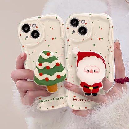 Phone Case Screen Colorful Dots Christmas Bracket