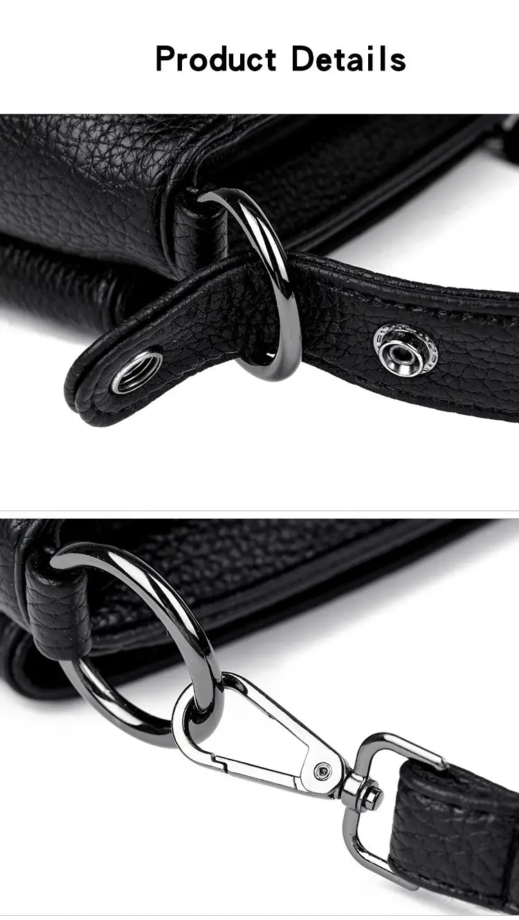 Rucsac cu valiză cu găleată din piele moale cu buzunar telefonic mai multe culori