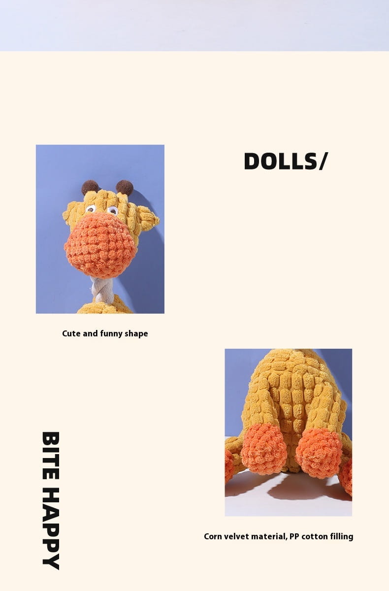 Giocattoli per cani con tessuto molare sound interattivo masticare per animali domestici