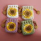 Sweet Sunflower Hand-woven Mini Drawstring Coin Purse - Sunflower Purse: A Floral Bargain for Your Coins