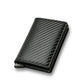 Credit Card Holder Smart Minimalist Wallet Pocket Men Women Slim Cardholder Bank Secure Creditcard Case - Carbon Fiber