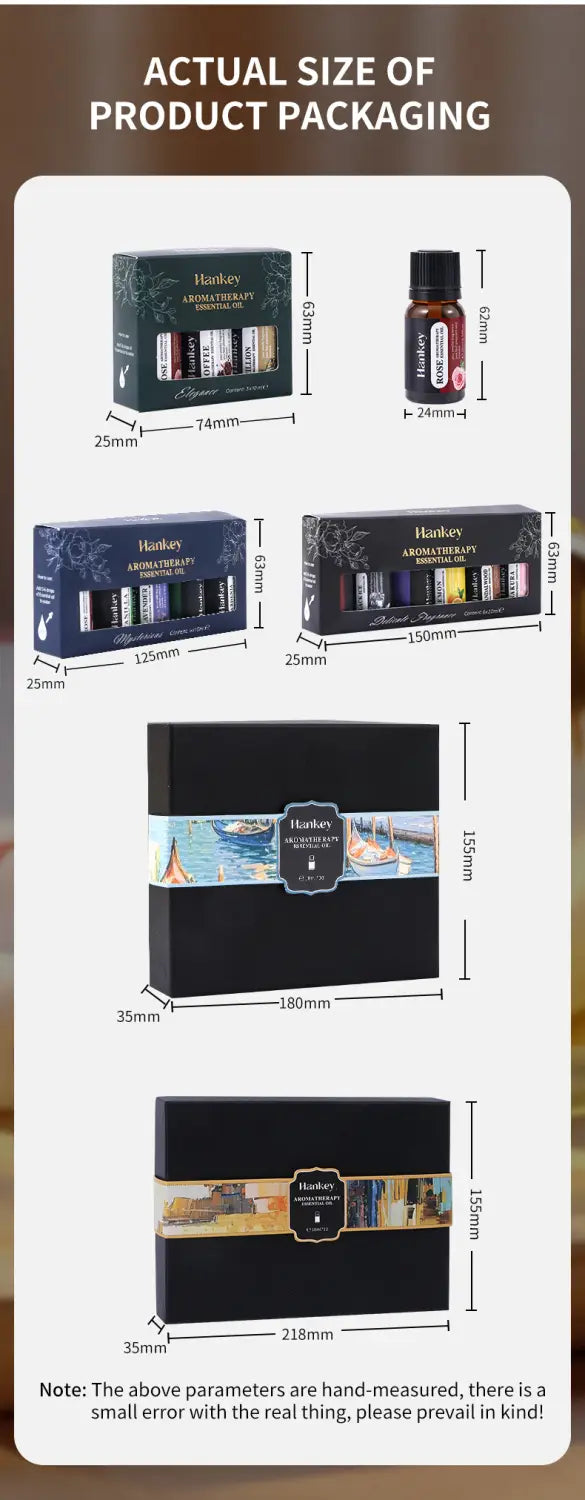 Aromaterapiaöljy, joka on asetettu raikasta ilmaa ja rentoutumista varten 7-15 päivän tarjonta