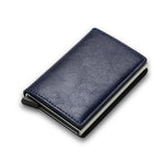 Credit Card Holder Smart Minimalist Wallet Pocket Men Women Slim Cardholder Bank Secure Creditcard Case - Carbon Fiber