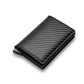 Credit Card Holder Smart Minimalist Wallet Pocket Men Women Slim Cardholder Bank Secure Creditcard Case - Carbon Fiber