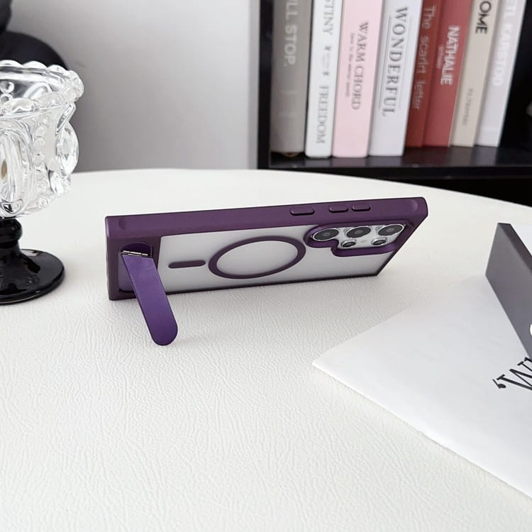 Custodia di telefono magnetico Samsung multicolore con resistenza anti-fallo e impronta digitale