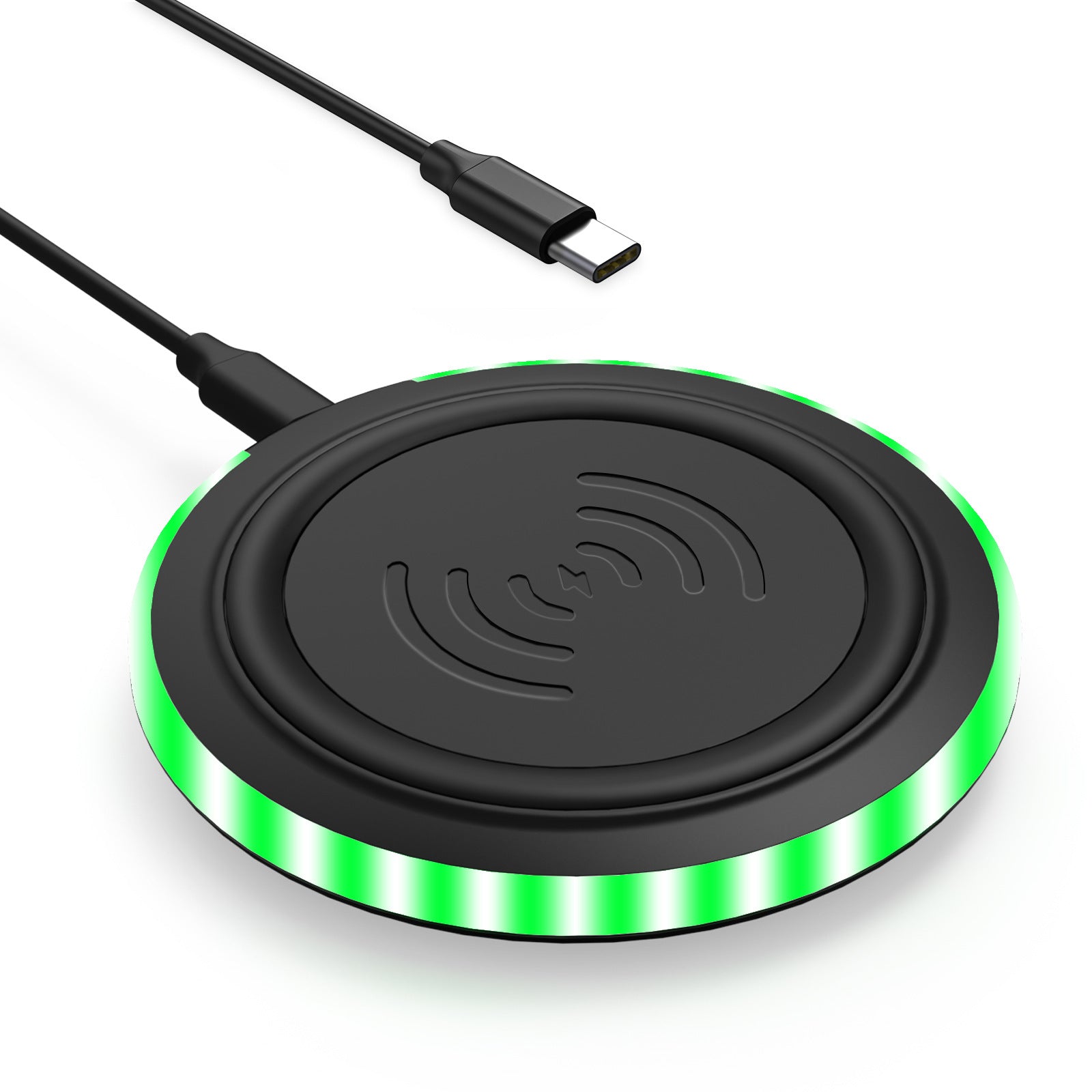 Ultra-thin Round 10W Desktop Wireless Phone Charger - Charge Like a Boss with Ultra-thin Wireless Magic