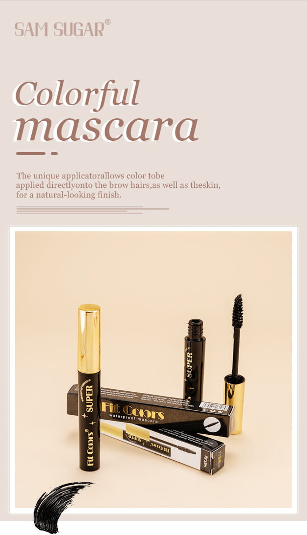 Mascara de curling durable en plusieurs couleurs