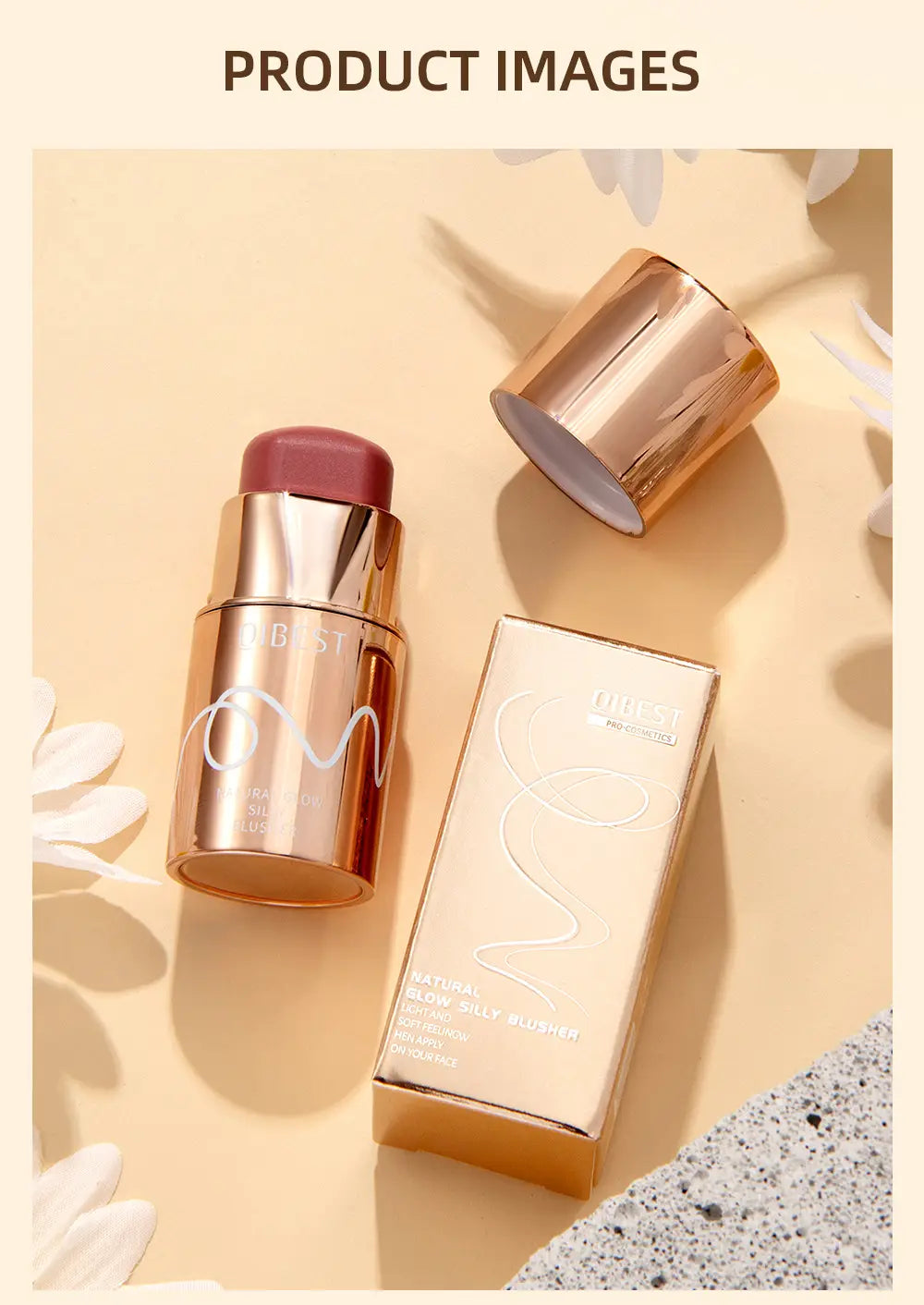 Silky Blush Stick Brightening with Color for Universal Skin