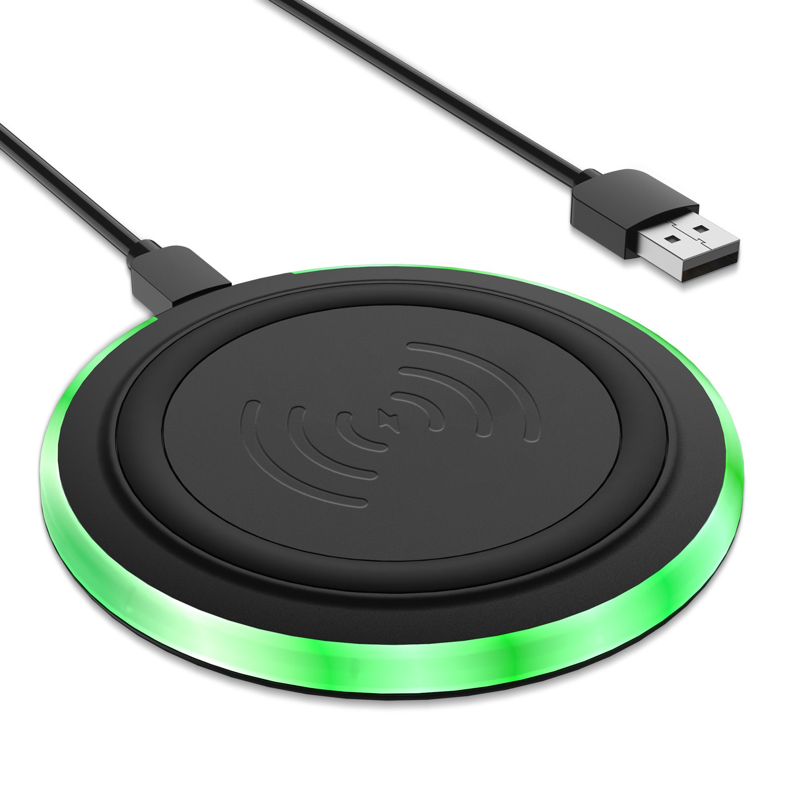 Ultra-thin Round 10W Desktop Wireless Phone Charger - Charge Like a Boss with Ultra-thin Wireless Magic