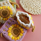 Sweet Sunflower Hand-woven Mini Drawstring Coin Purse - Sunflower Purse: A Floral Bargain for Your Coins