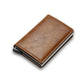 Credit Card Holder Smart Minimalist Wallet Pocket Men Women Slim Cardholder Bank Secure Creditcard Case - Carbon Fiber