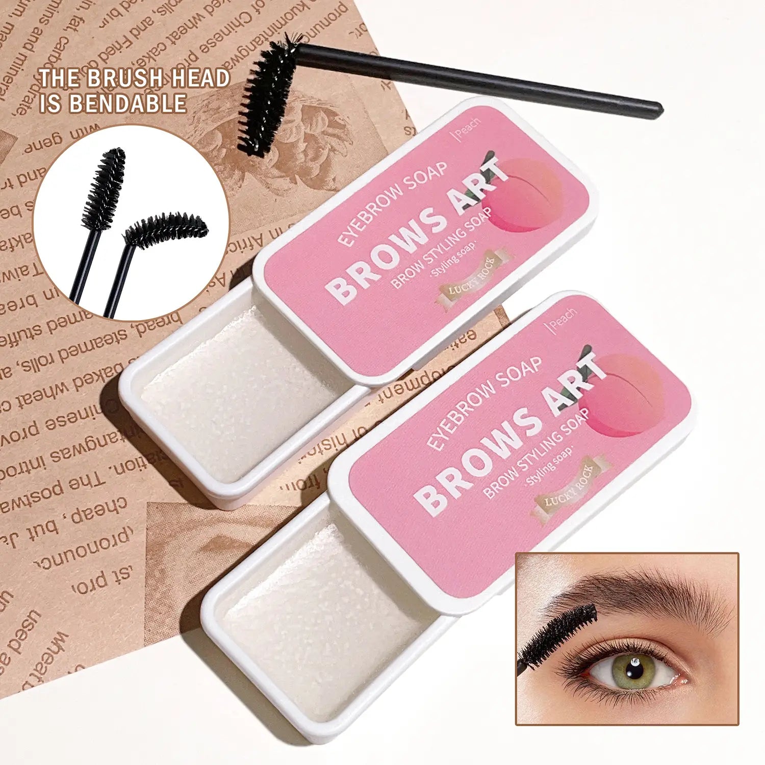 Universal Eyebrow Hair Styling Cream with 8g Pencil and Powder Set