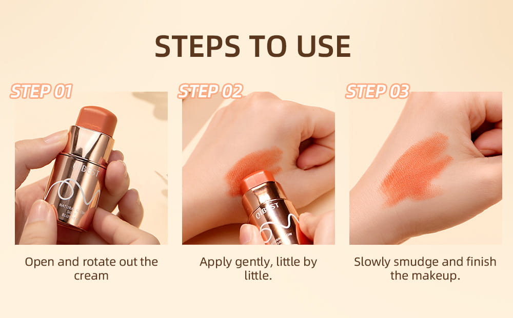 Silky Blush Stick Brightening with Color for Universal Skin