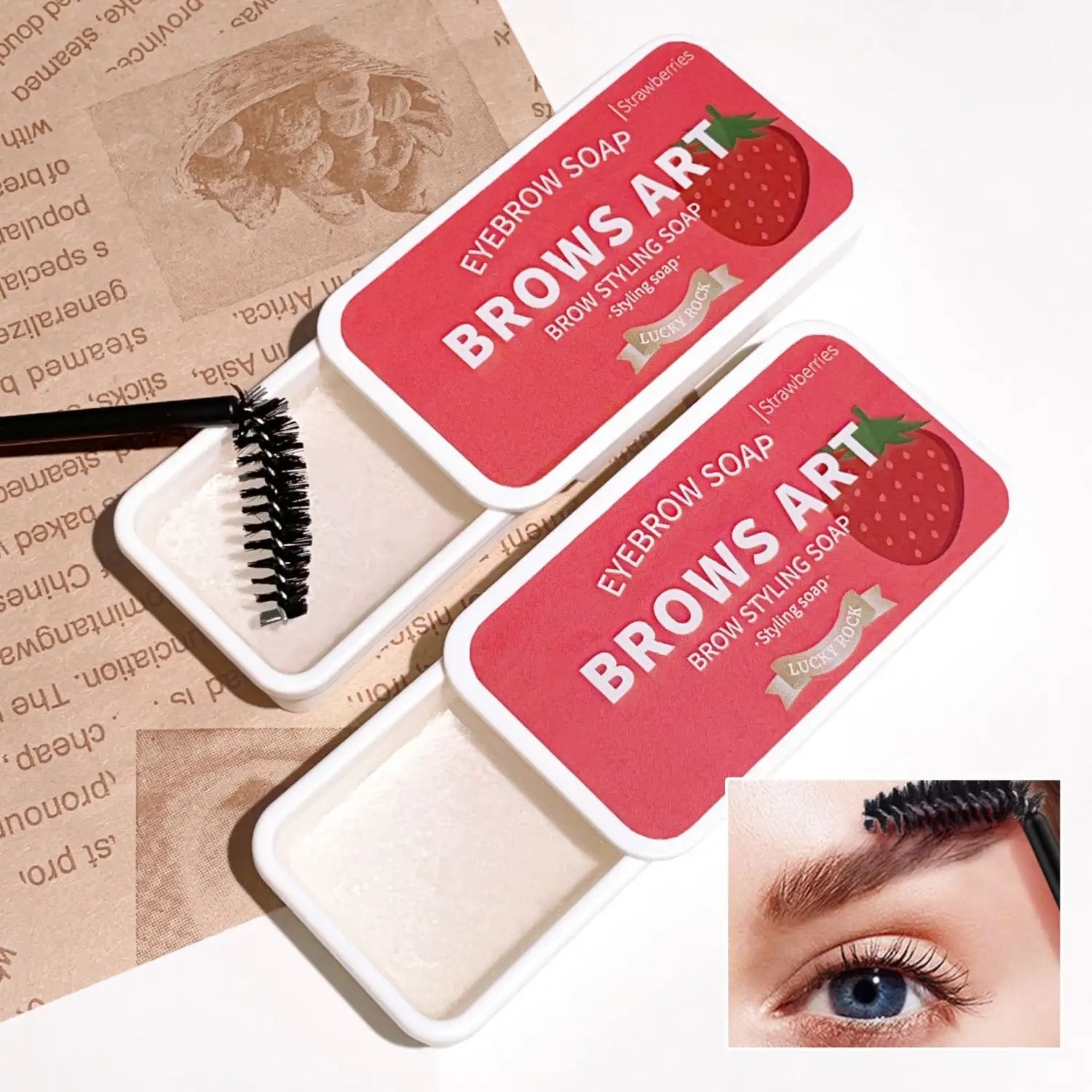 Universal Eyebrow Hair Styling Cream with 8g Pencil and Powder Set